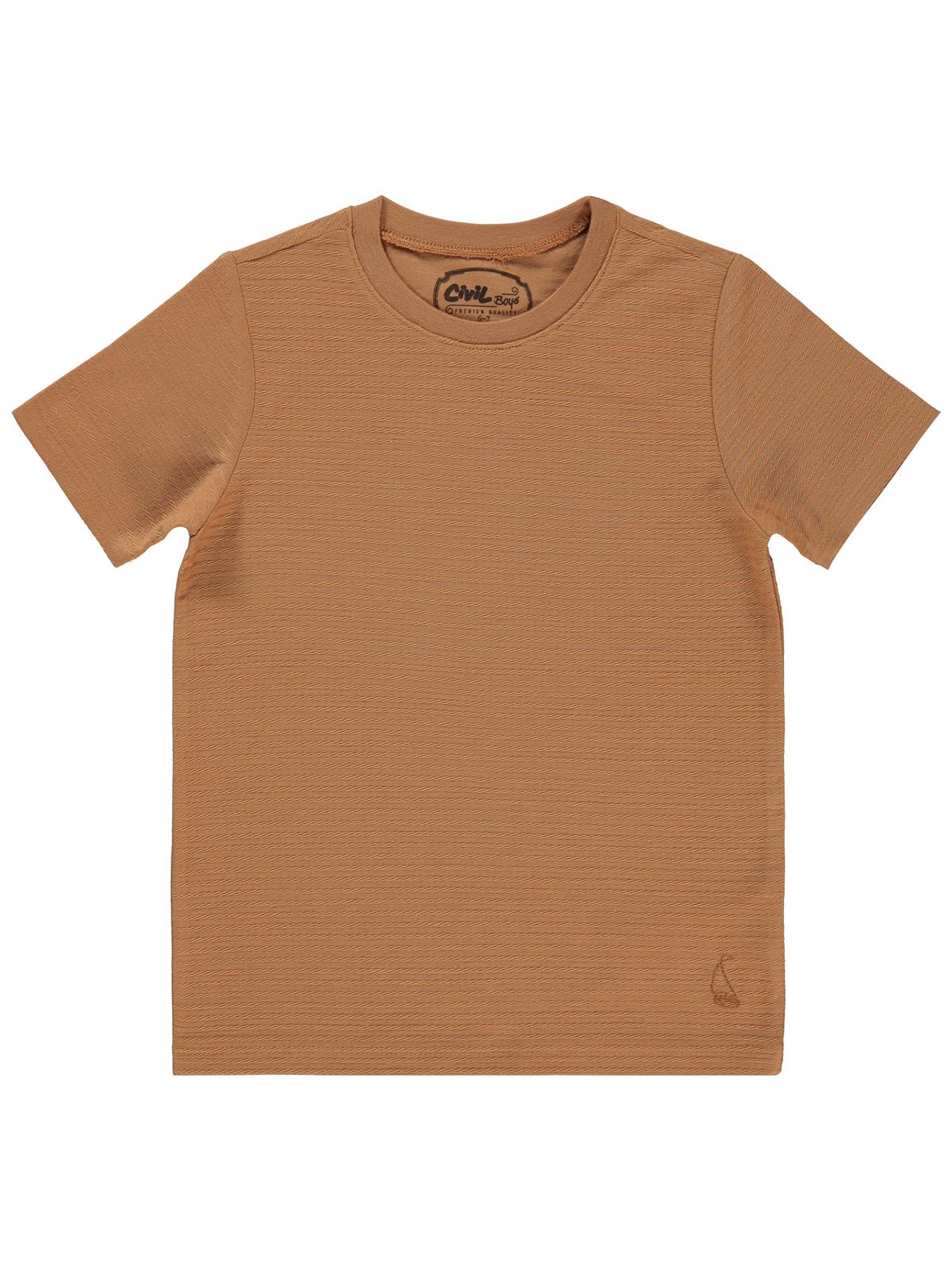 Civil Boys Yelken Nakışlı 6-9 Yaş Tişört - Turuncu