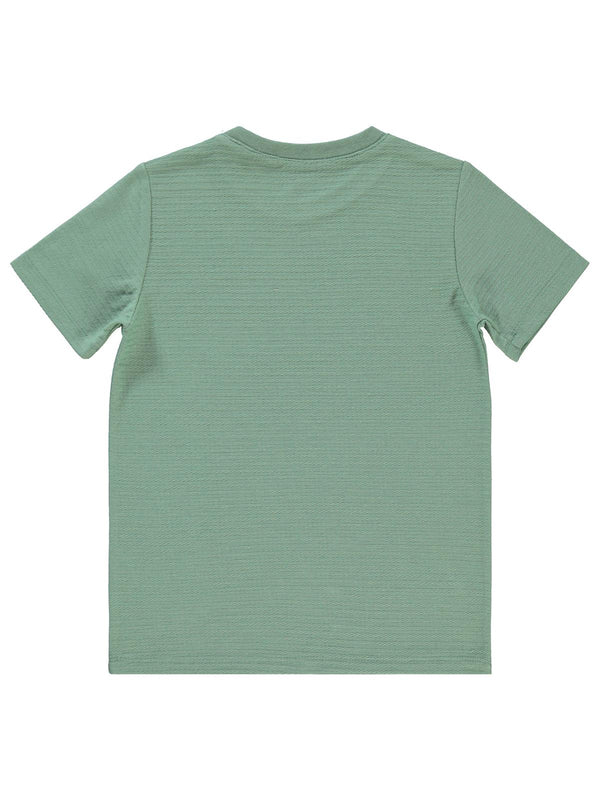 Civil Boys Yelken Nakışlı 6-9 Yaş Tişört - Haki