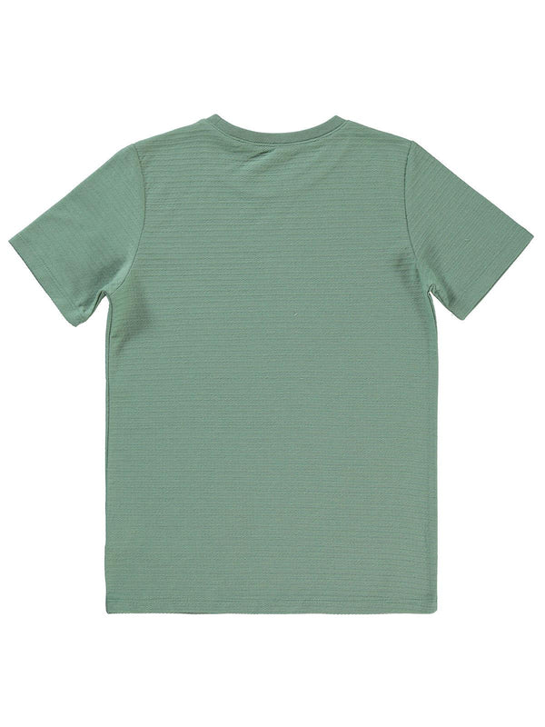 Civil Boys Yelken Nakışlı 10-13 Yaş Tişört - Haki