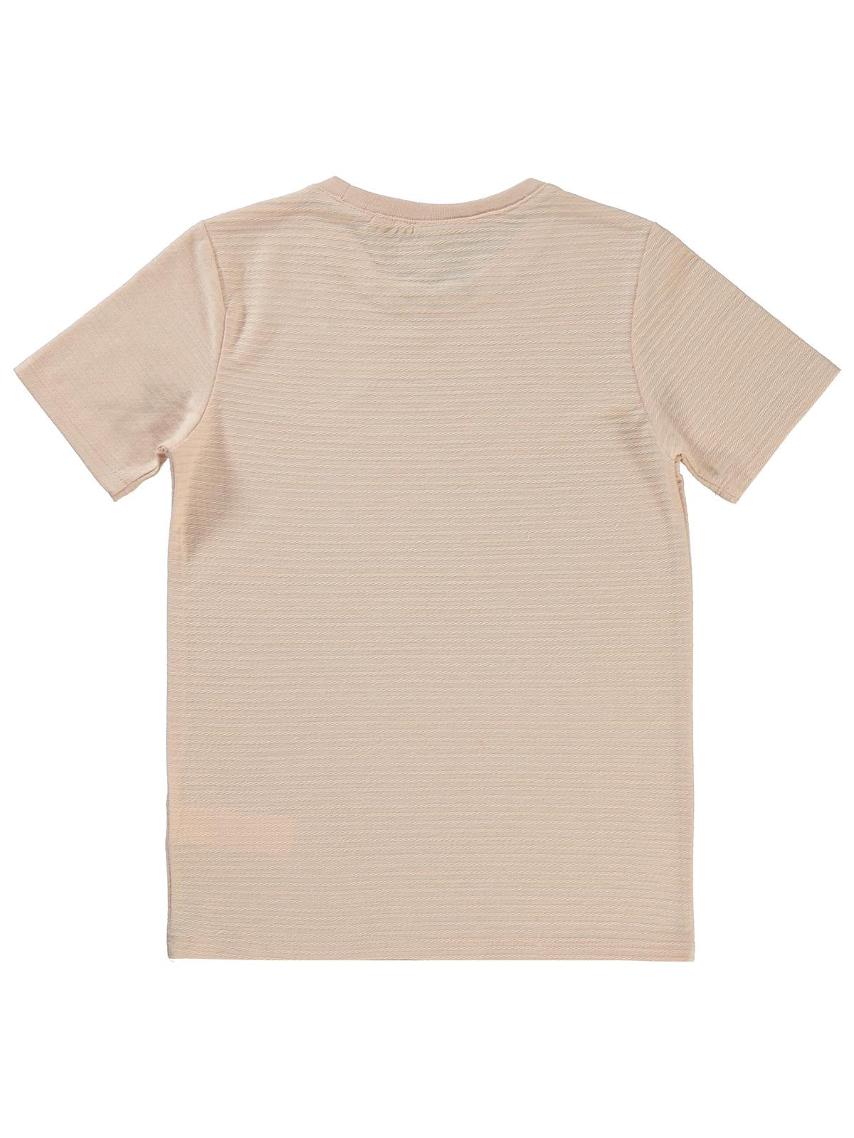 Civil Boys Yelken Nakışlı 10-13 Yaş Tişört - Pudra