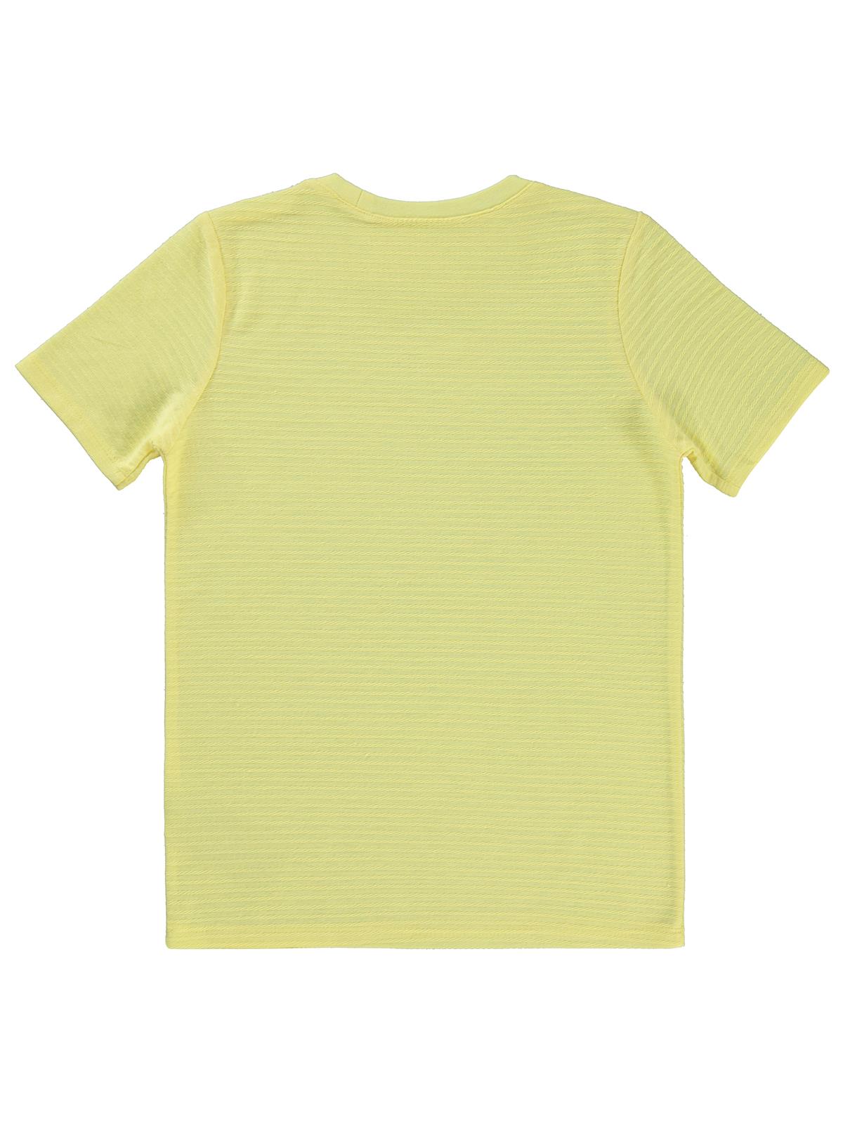 Civil Boys Yelken Nakışlı 10-13 Yaş Tişört - Sarı