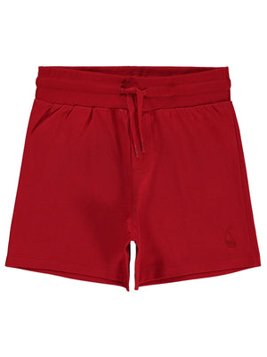 Civil Boys Yelken Nakışlı 6-9 Yaş Şort - Kırmızı