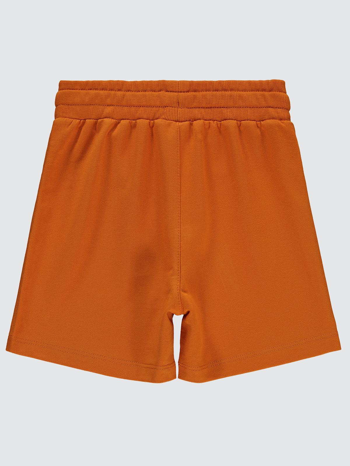 Civil Boys Yelken Nakışlı Basic 6-9 Yaş Şort - Turuncu