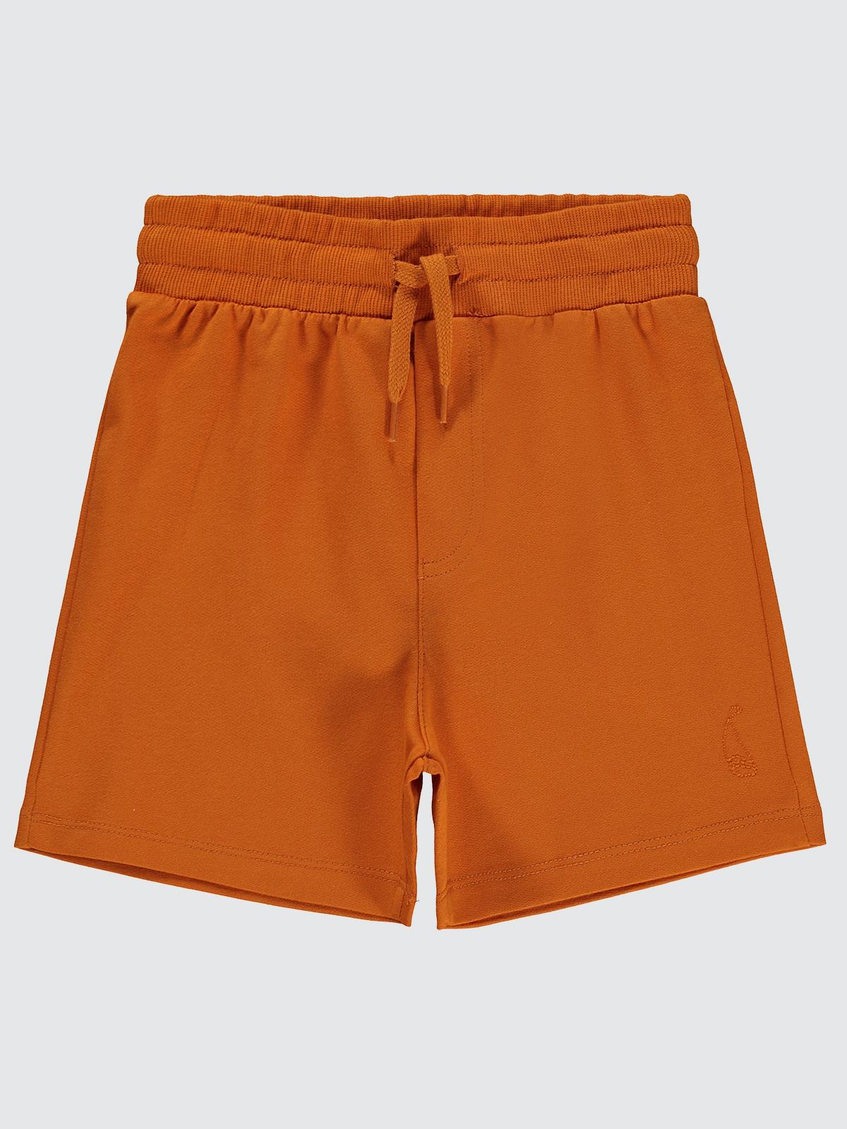 Civil Boys Yelken Nakışlı Basic 6-9 Yaş Şort - Turuncu