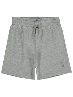 Civil Boys Yelken Nakışlı Basic 10-13 Yaş Şort - Gri