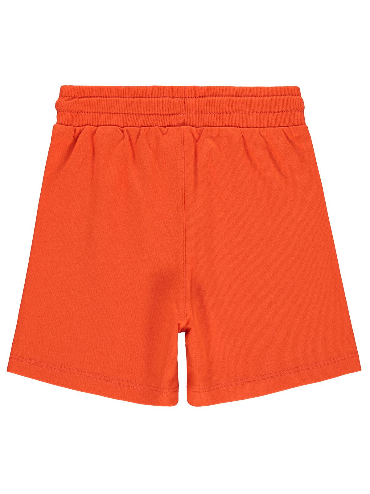 Civil Boys Yelken Nakışlı Basic 6-9 Yaş Şort - Kırmızı