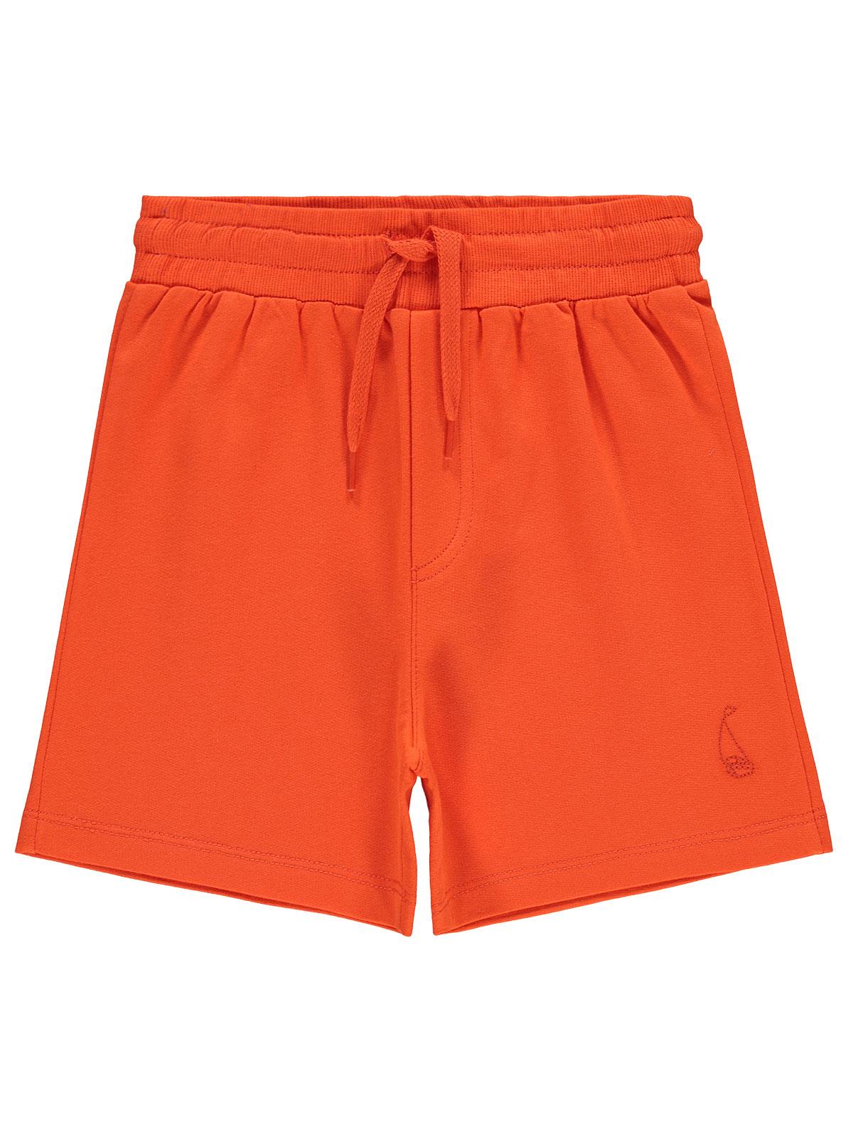 Civil Boys Yelken Nakışlı Basic 6-9 Yaş Şort - Kırmızı