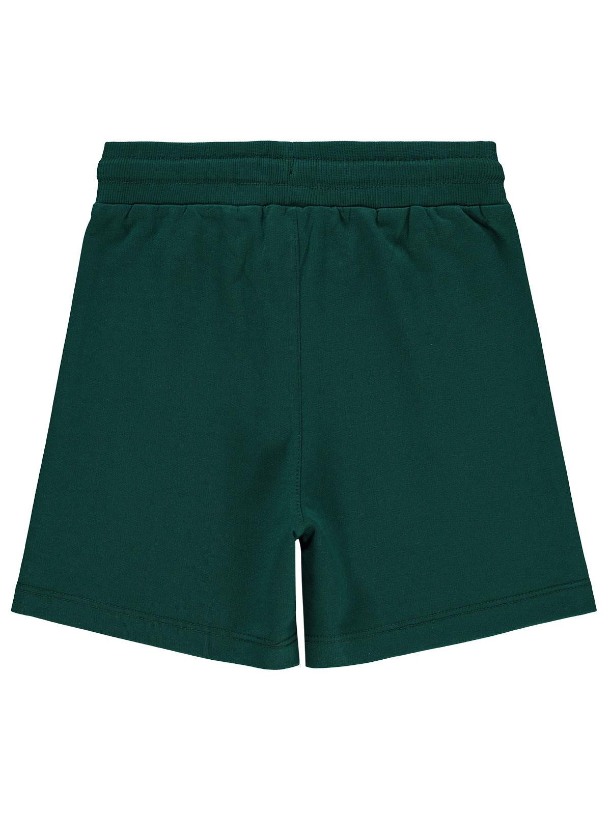 Civil Boys Yelken Nakışlı Basic 6-9 Yaş Şort - Yeşil