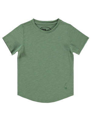 Civil Boys Flamlı Yelkenli Nakışlı 2-5 Yaş Tişört - Haki