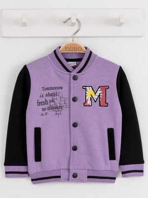 Bizizo Kız College Hırka 2-5 Yaş Hırka - Lila