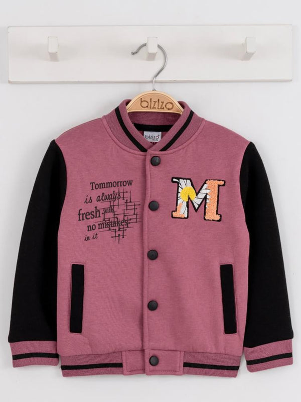 Bizizo Kız College Hırka 2-5 Yaş Hırka - Lila