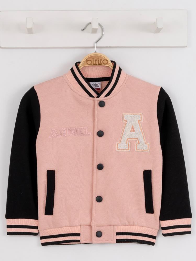 Bizizo Kız College Hırka 2-5 Yaş Hırka - Pudra