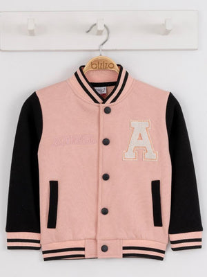 Bizizo Kız College Hırka 2-5 Yaş Hırka - Pudra