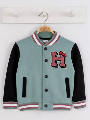 Bizizo Kız College Hırka 2-5 Yaş Hırka - Yeşil