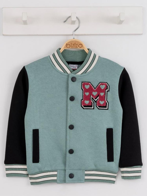 Bizizo Kız College 2-5 Yaş Hırka - Yeşil