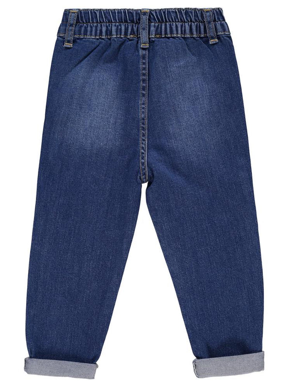 Civil Girls Kalp Nakışlı 2-5 Yaş Pantolon - Mavi