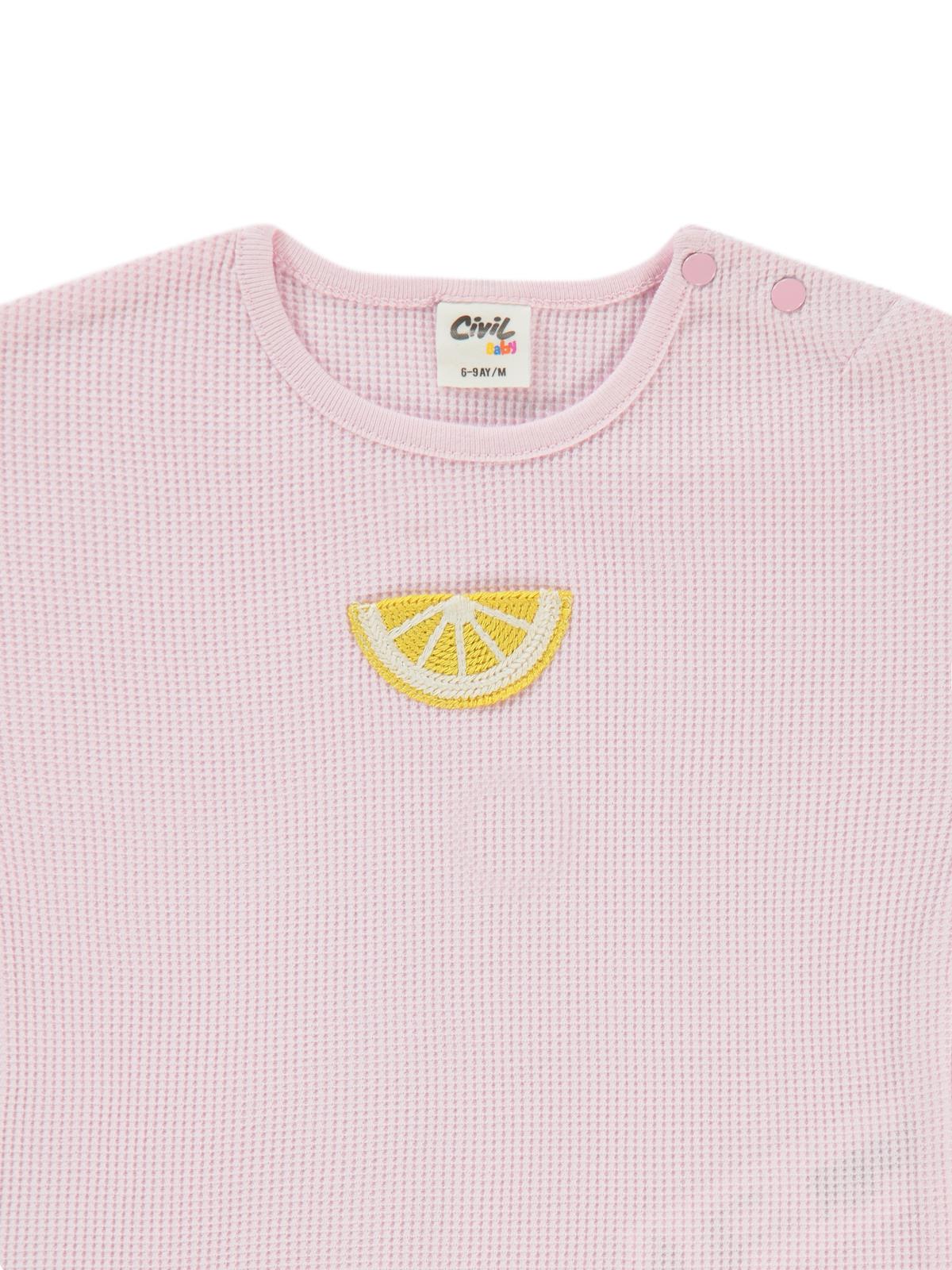 Civil Baby Mobil Aksesuarlı 6-18 Ay Tişört - Pembe