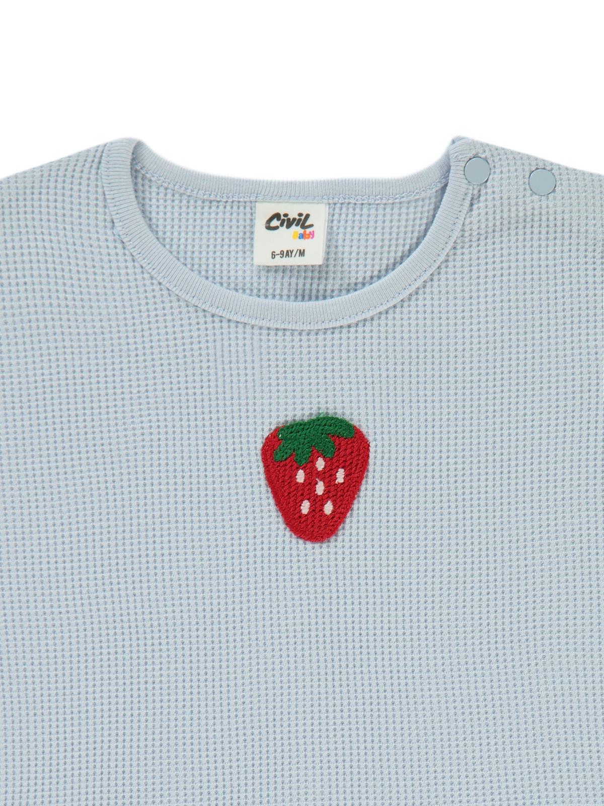 Civil Baby Mobil Aksesuarlı 6-18 Ay Tişört - Mavi