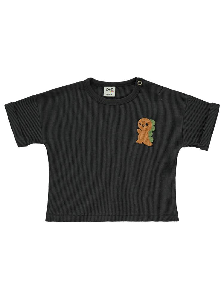 Civil Baby Mobil Aksesuarlı 6-18 Ay Tişört - Gri