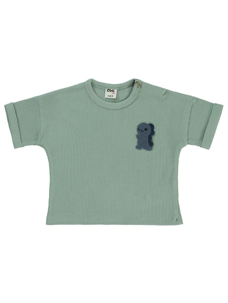 Civil Baby Mobil Aksesuarlı 6-18 Ay Tişört - Yeşil