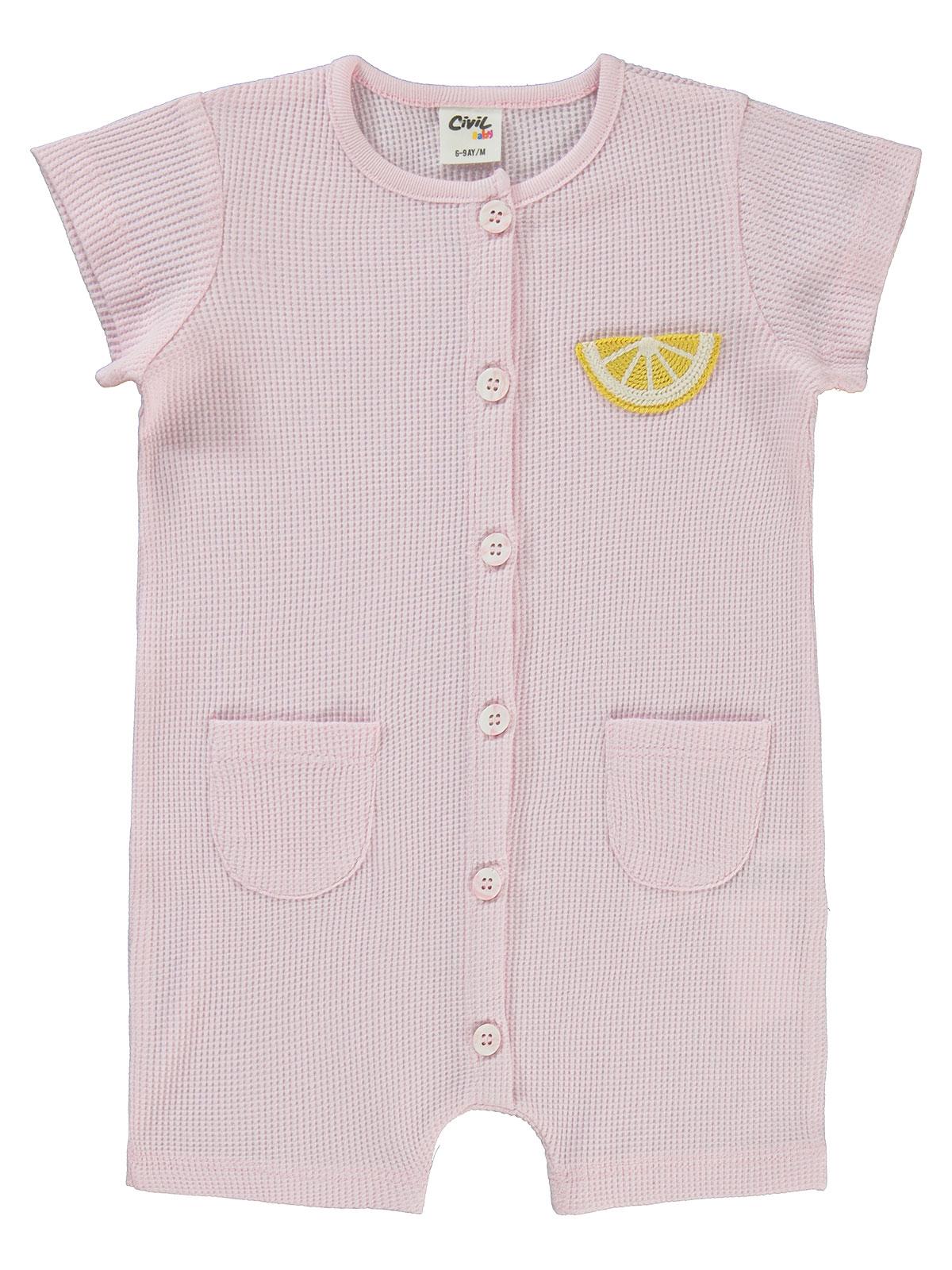 Civil Baby Mobil Aksesuarlı 6-18 Ay Tulum - Pembe