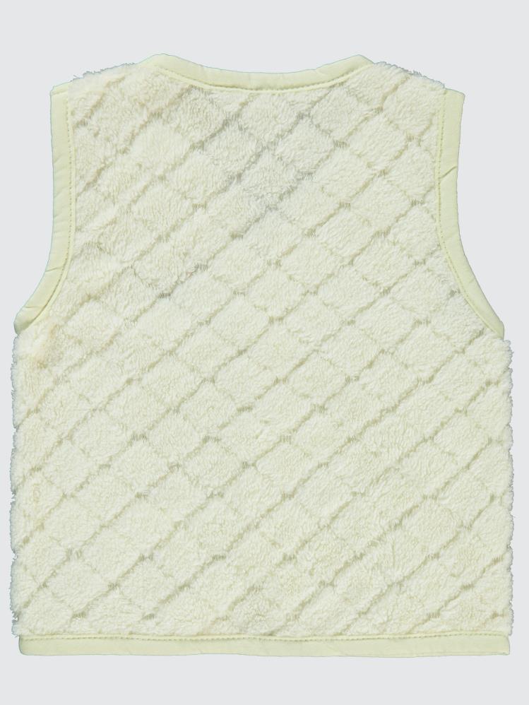 Civil Baby Düğme Detaylı 6-18 Ay Yelek - Bej