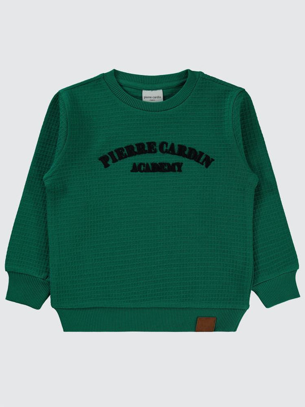 Pierre Cardin Academy Baskılı 2-5 Yaş Sweatshirt - Yeşil