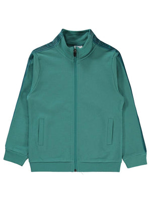 Pierre Cardin Şeritli 6-9 Yaş Hırka - Yeşil