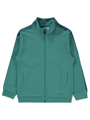 Pierre Cardin Şeritli 6-9 Yaş Hırka - Yeşil