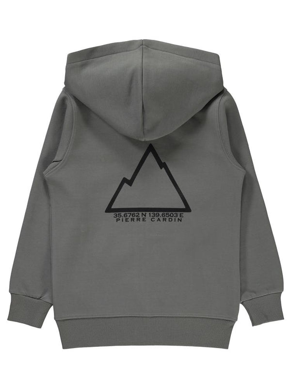 Pierre Cardin Fermuar Cepli 6-9 Yaş Hırka - Gri