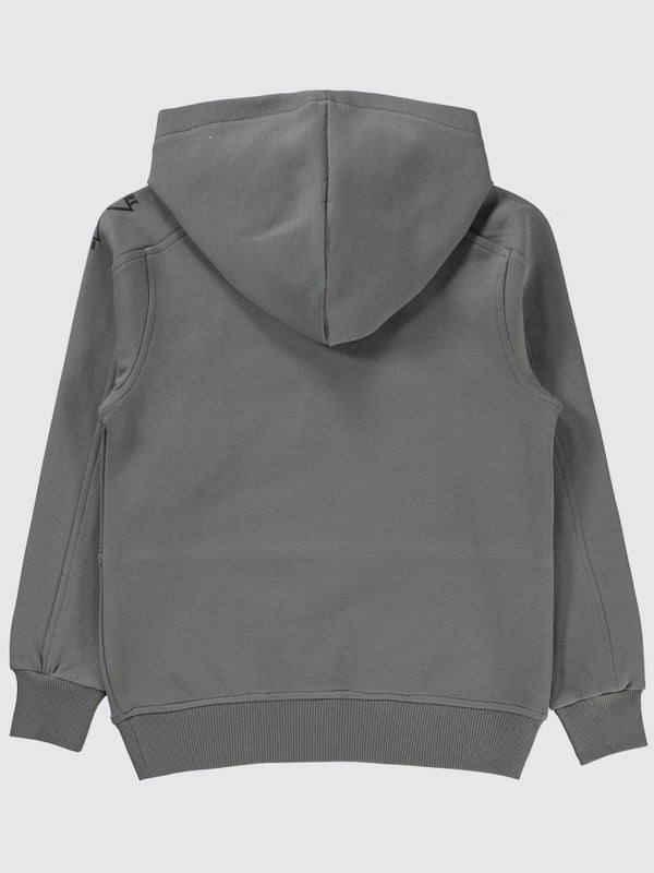 Pierre Cardin Fermuar Cepli 6-9 Yaş Sweatshirt - Gri