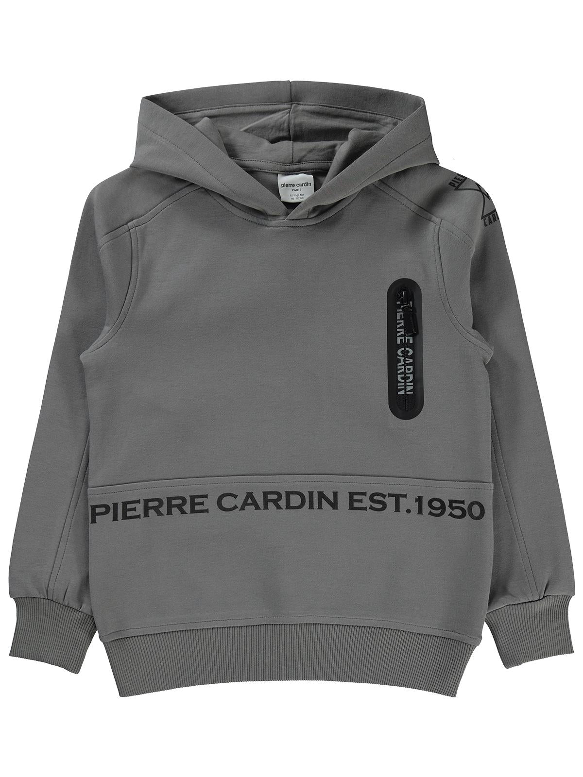 Pierre Cardin Fermuar Cepli 10-12 Yaş Sweatshirt - Gri