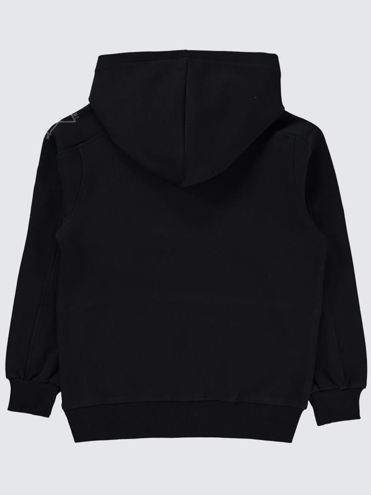 Pierre Cardin Fermuar Cepli 6-9 Yaş Sweatshirt - Siyah