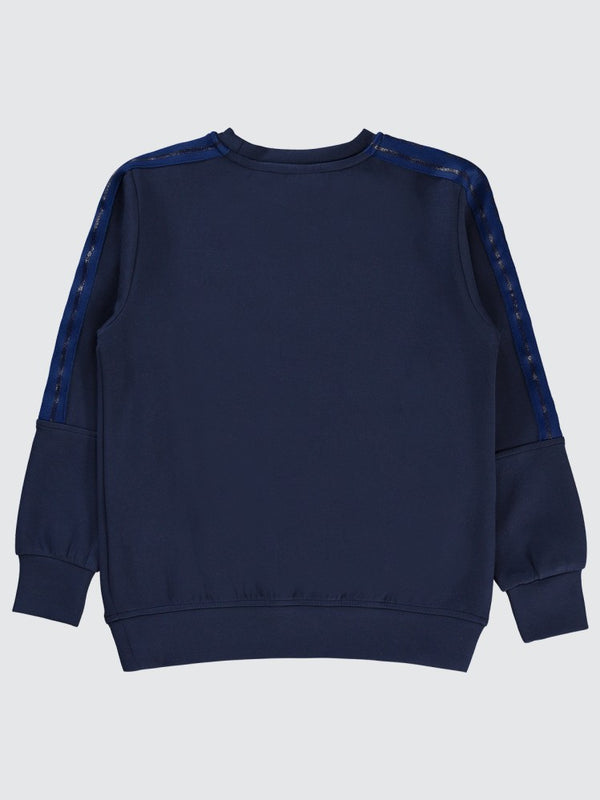 Pierre Cardin PC Baskılı 6-9 Yaş Sweatshirt - Lacivert