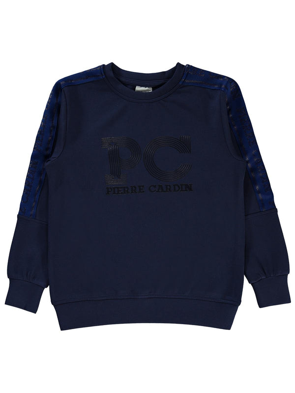 Pierre Cardin PC Baskılı 10-12 Yaş Sweatshirt - Lacivert