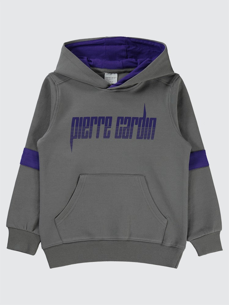 Pierre Cardin Revolutıon Baskılı 6-9 Yaş Sweatshirt - Gri