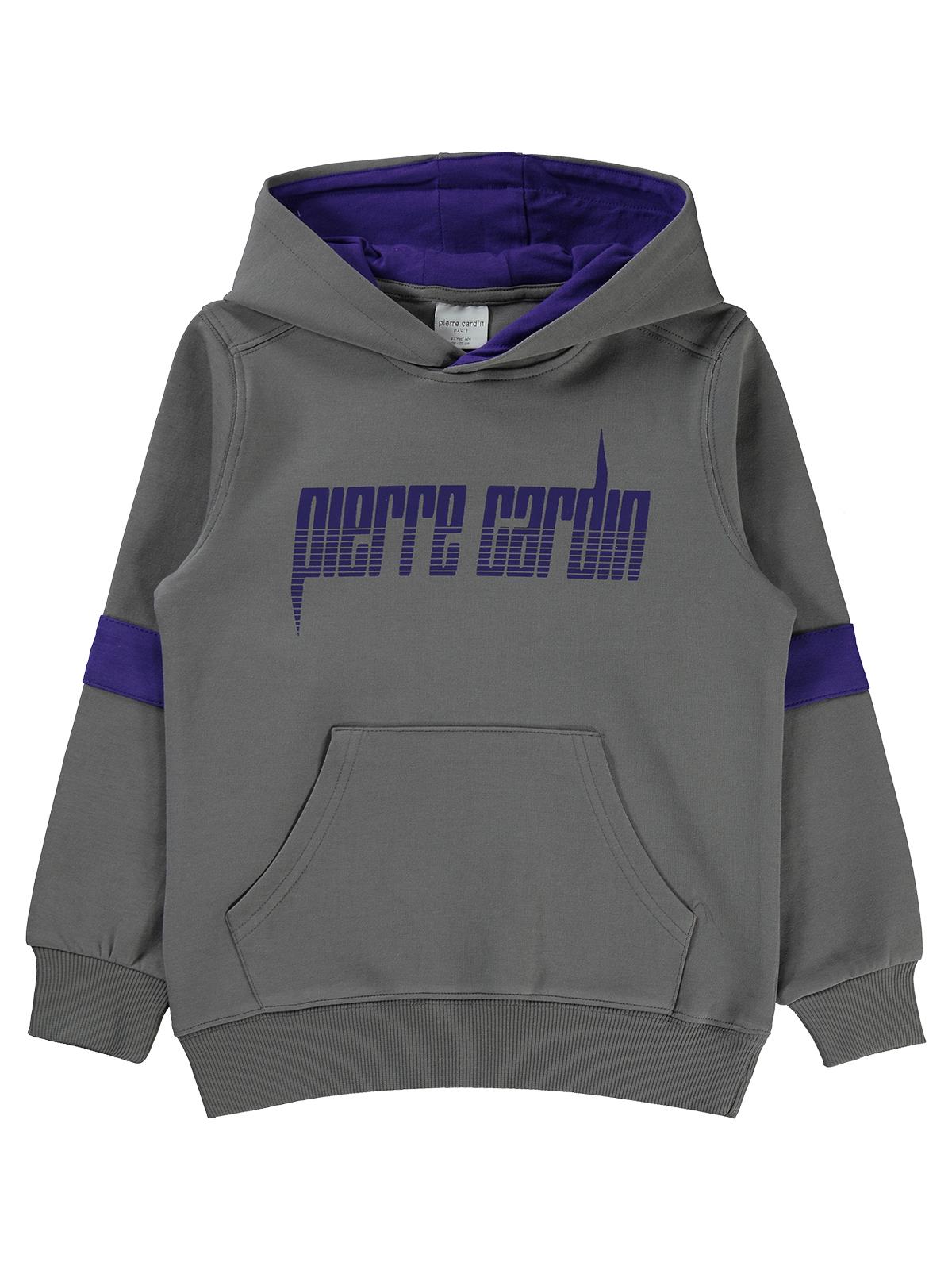 Pierre Cardin Revolutıon Baskılı 6-9 Yaş Sweatshirt - Gri