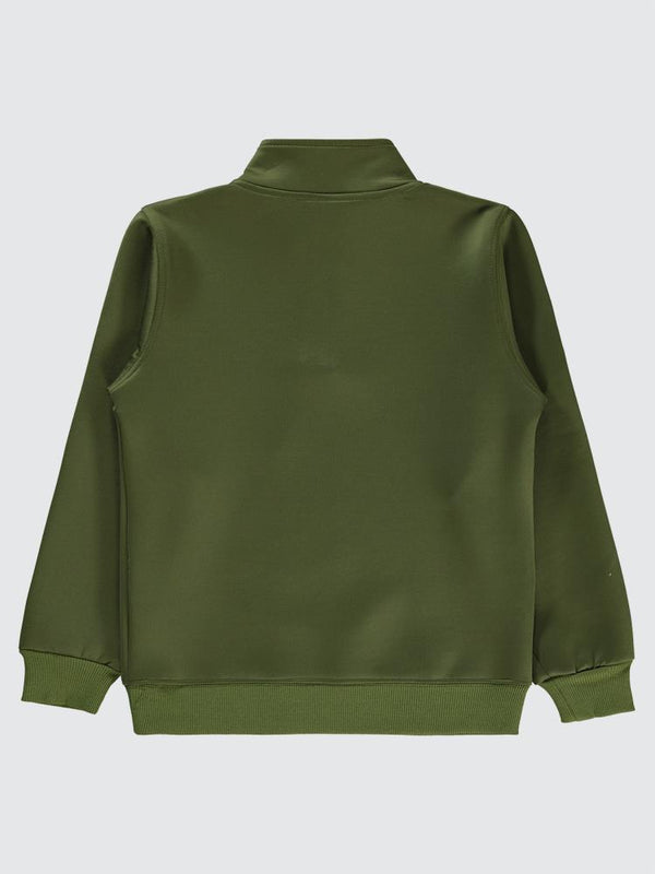 Pierre Cardin Original Baskılı 10-12 Yaş Sweatshirt - Haki