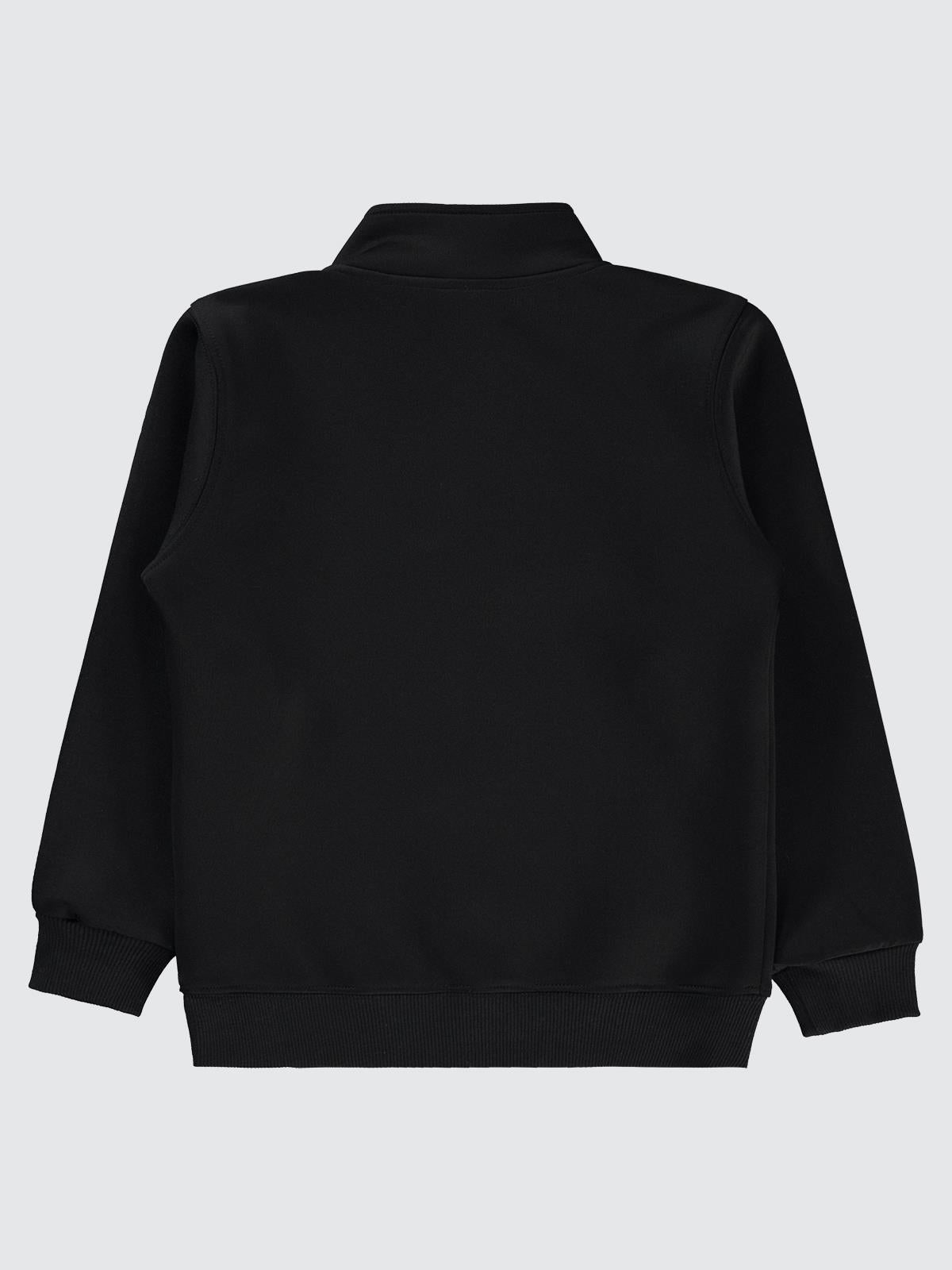 Pierre Cardin Original Baskılı 6-9 Yaş Sweatshirt - Siyah