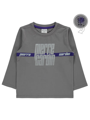 Pierre Cardin Sırtı Revolutıon Baskılı 2-5 Yaş Sweatshirt - Gri