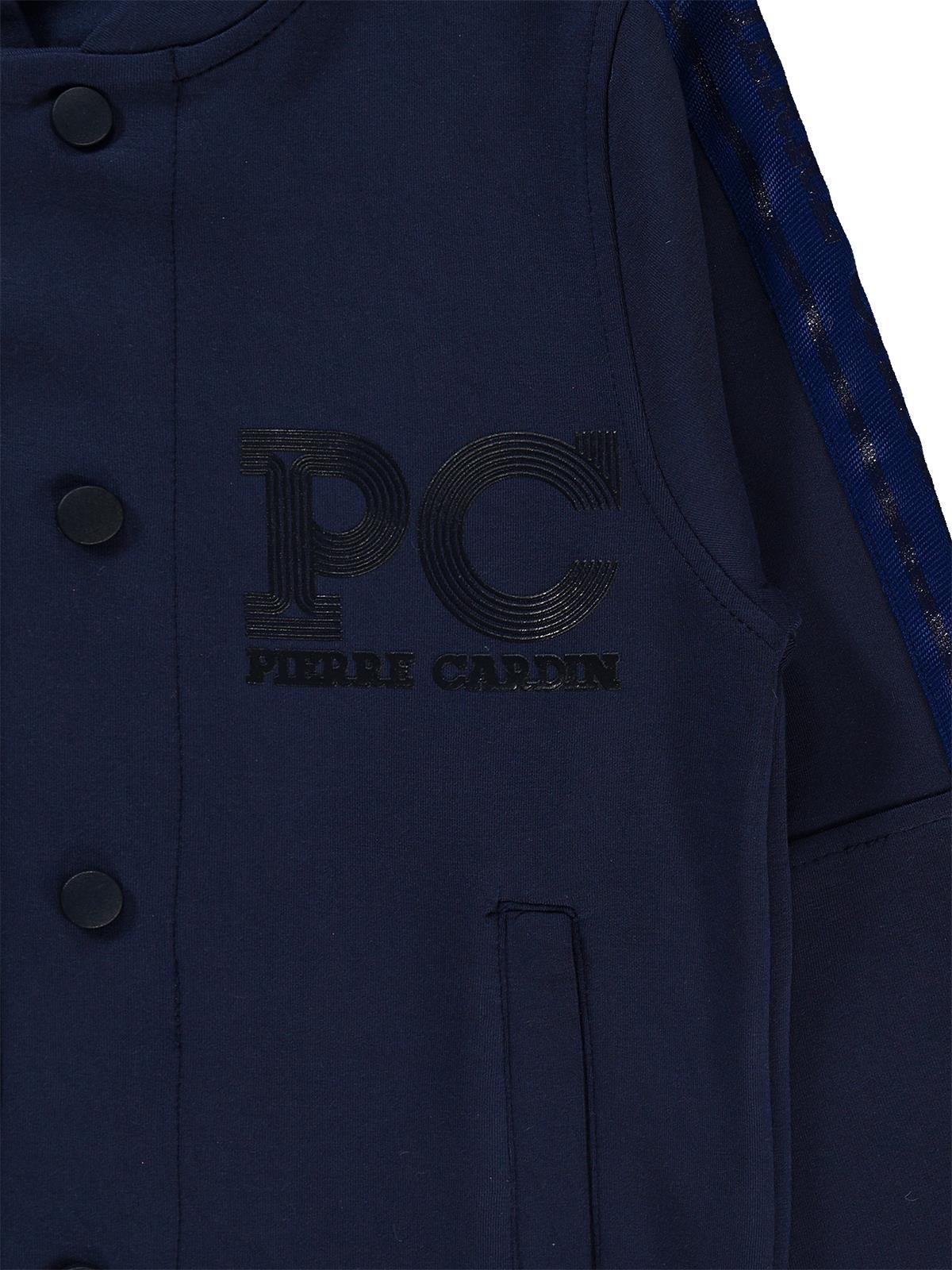 Pierre Cardin PC Baskılı Hırka | Modal Hakim Yaka Baskılı | Okul Kreş ve Günlük Kullanım - Lacivert