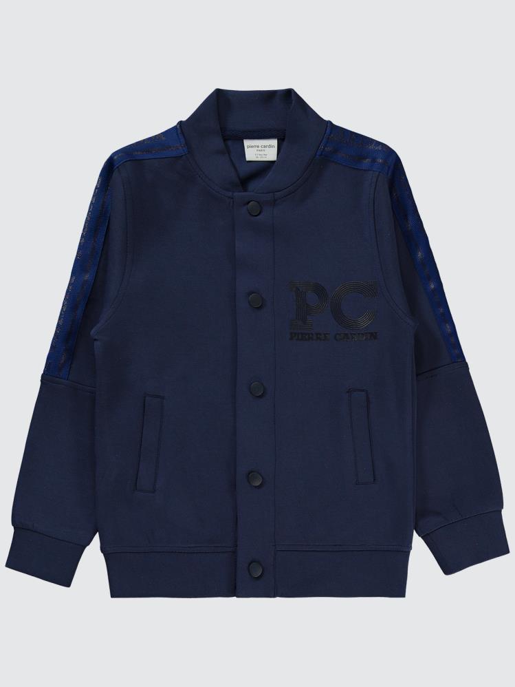 Pierre Cardin PC Baskılı 6-9 Yaş Hırka - Lacivert