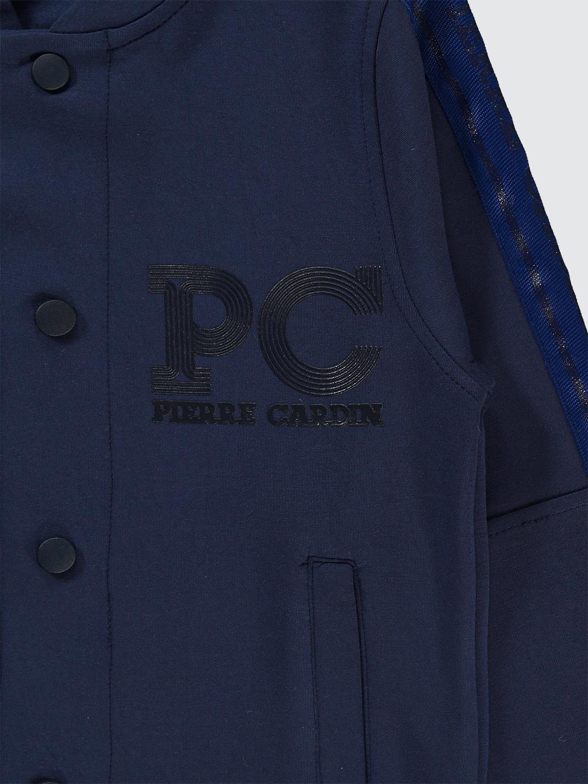 Pierre Cardin PC Baskılı Hırka | Modal Hakim Yaka Baskılı | Okul Kreş ve Günlük Kullanım - Lacivert