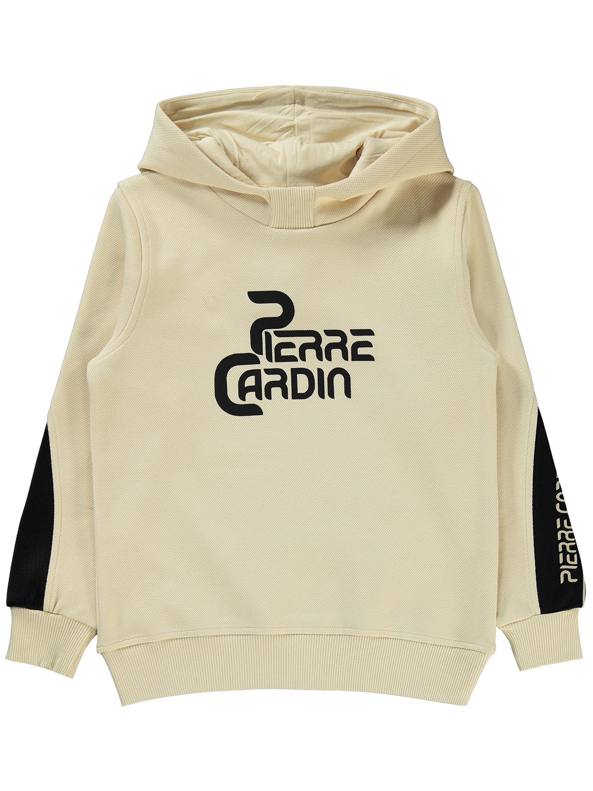 Pierre Cardin Baskılı 6-9 Yaş Sweatshirt - Bej
