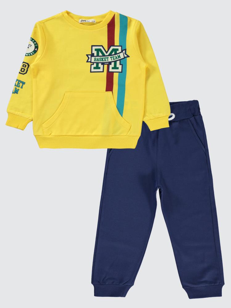 Civil Boys 2-5 Yaş Eşofman Takımı - Sarı