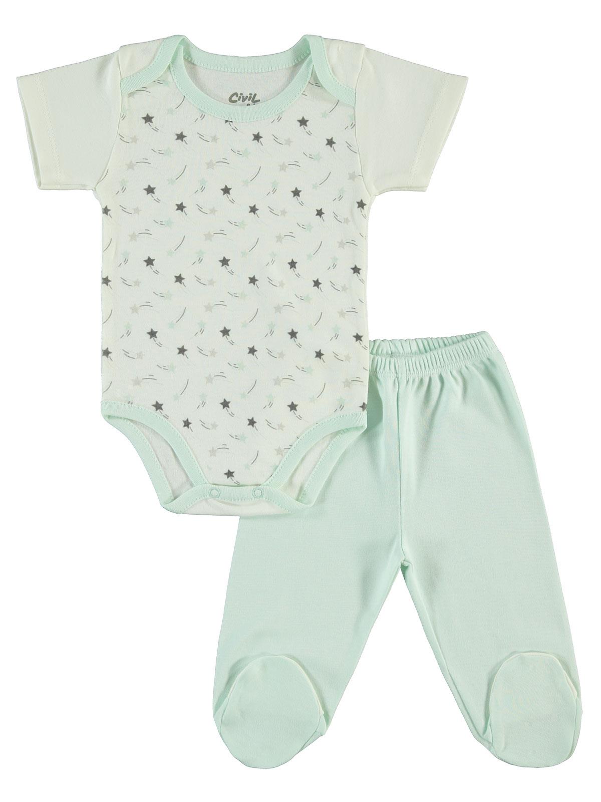 Civil Baby Kız Bebek 6'lı Zıbın Takımları 0-1 Ay  - Yeşil