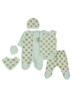 Civil Baby Erkek Bebek 6'lı Zıbın Setleri 0-1 Ay - Yeşil