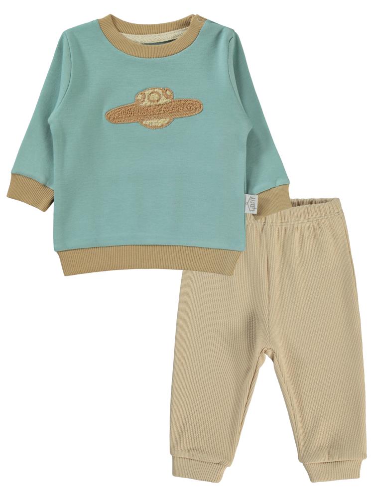 Taffy Desenli 3-9 Ay Takım - Yeşil