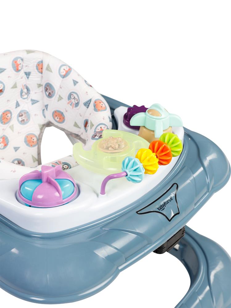 Baby Force Lüks Müzikli Yürüteç - Gri