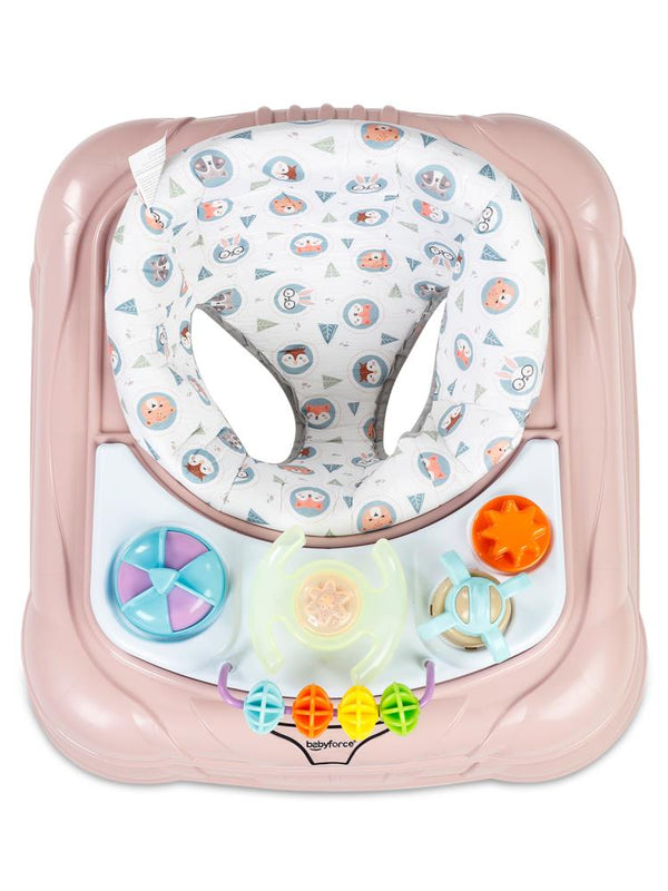 Baby Force Lüks Müzikli Yürüteç - Pudra